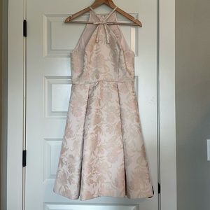 Gal Meets Glam Halter Jacquard dress with pockets!